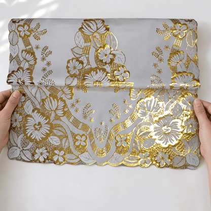 Zlatni pravougaoni nadstolnjaci – set 12, tri veličine – Pravougaoni zlatni nadstolnjaci u setu 12 – 60 × 100 cm – slika 9