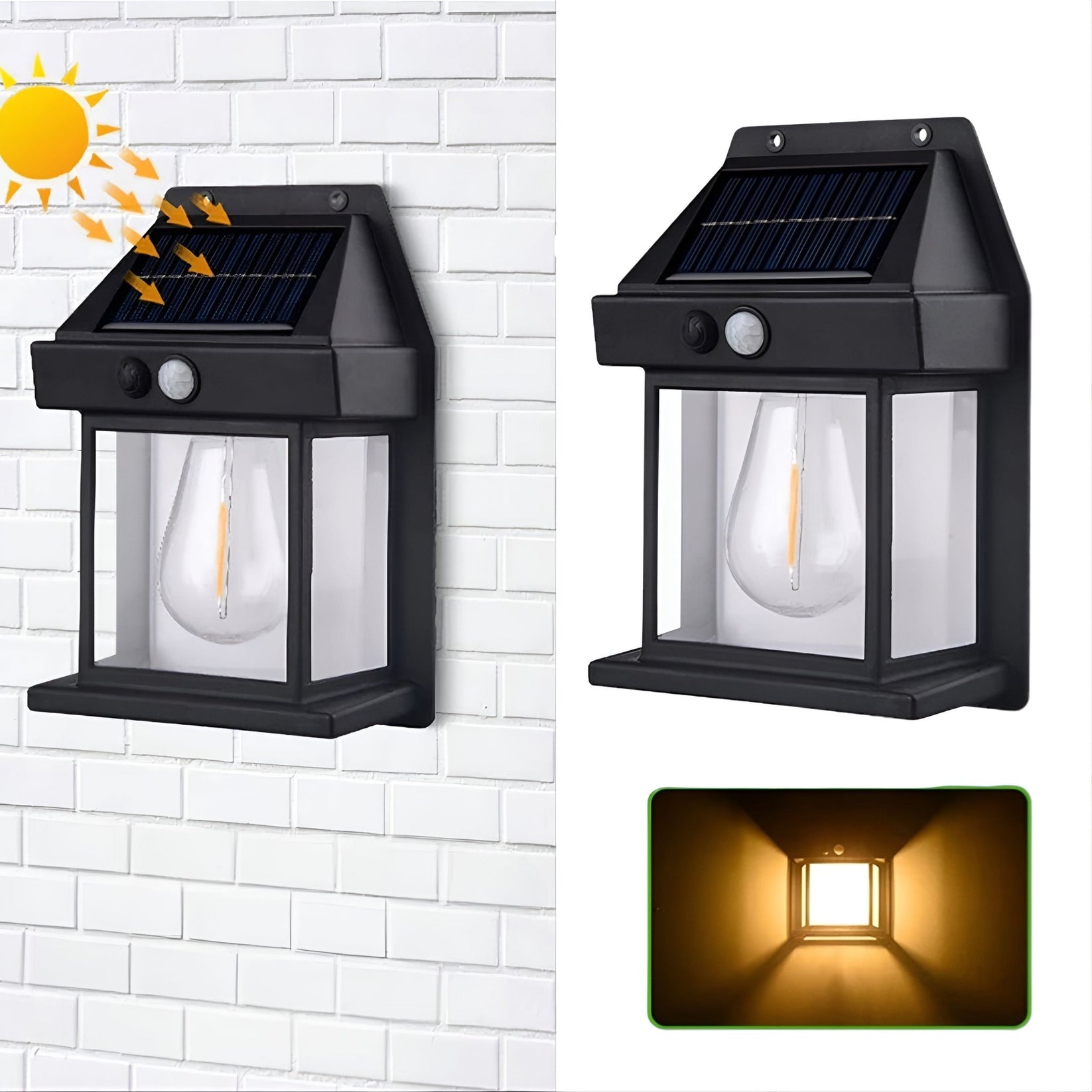 Elegantna Solarna Zidna Lanterna – – – slika 2