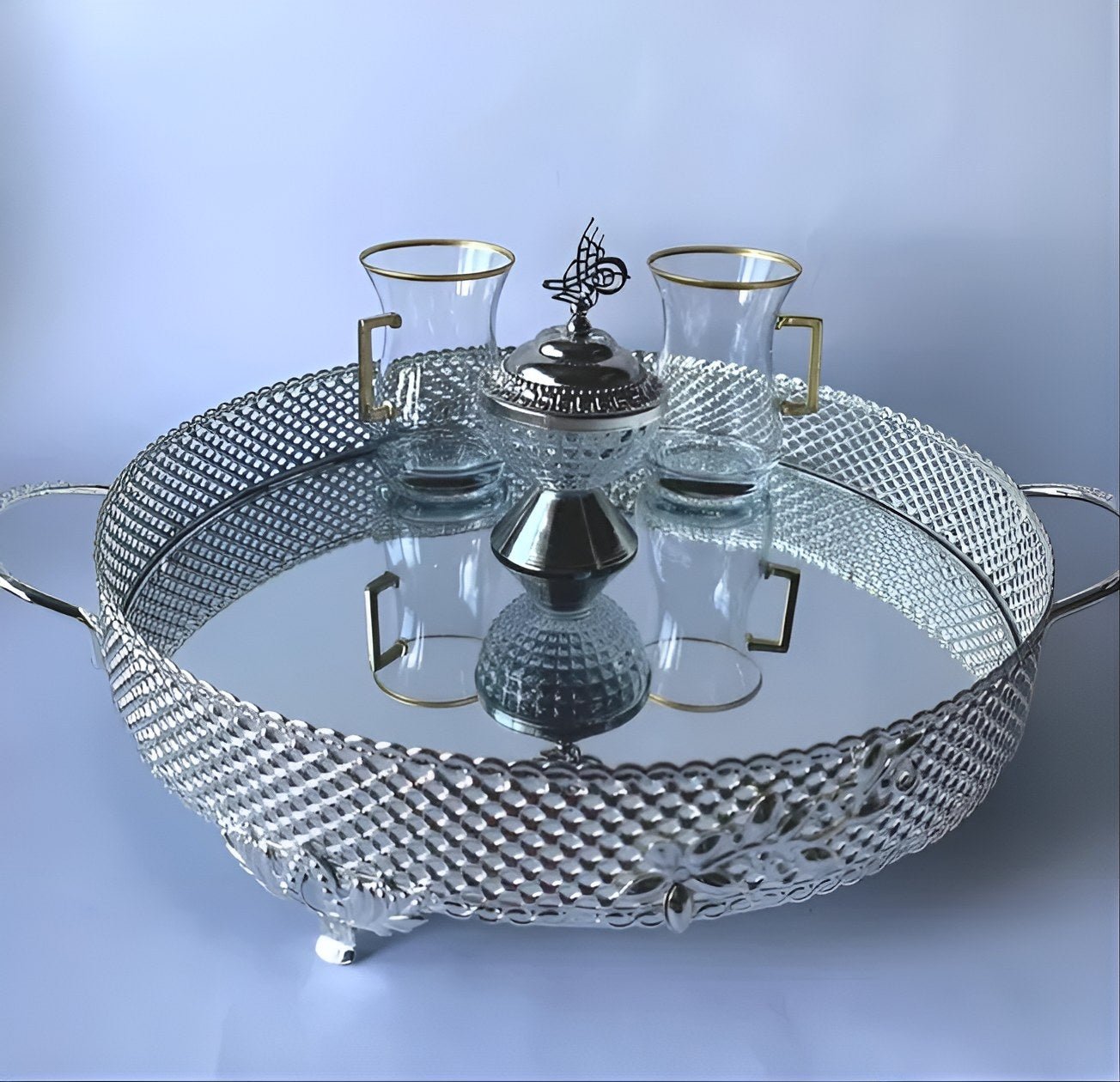 Luksuzni poslužavnik Zeyve Roza – – 26 x 35 cm – slika 2