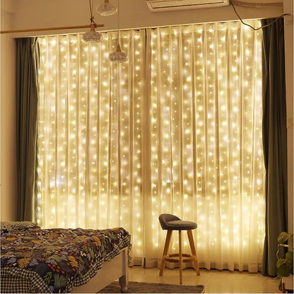 Magična LED zavjesa 3 x 2 metra – – Žuta 3 x 2 metra – slika 17