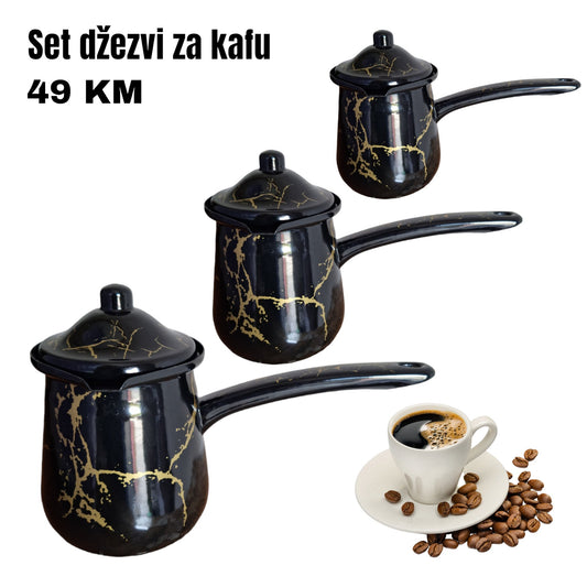 Set od 3 džezve za kafu - SAMO KLIKNI