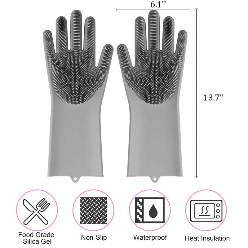 Silikonske rukavice za pranje suđa - SAMO KLIKNI
