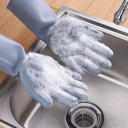 Silikonske rukavice za pranje suđa – – 1 par – slika 12