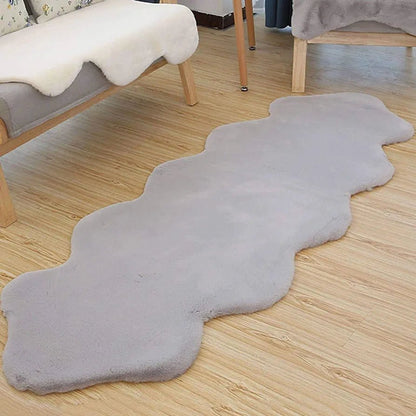 Tepih umjetno krzno – – Siva 180x60 cm – slika 11
