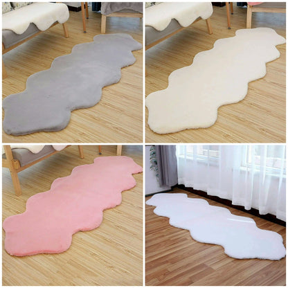 Tepih umjetno krzno – – Bež 180x60 cm – slika 9