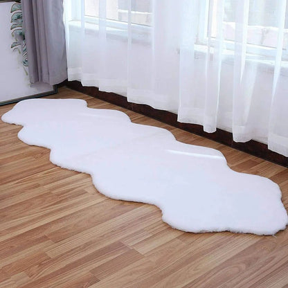 Tepih umjetno krzno – – Bijela 180x60 cm – slika 13