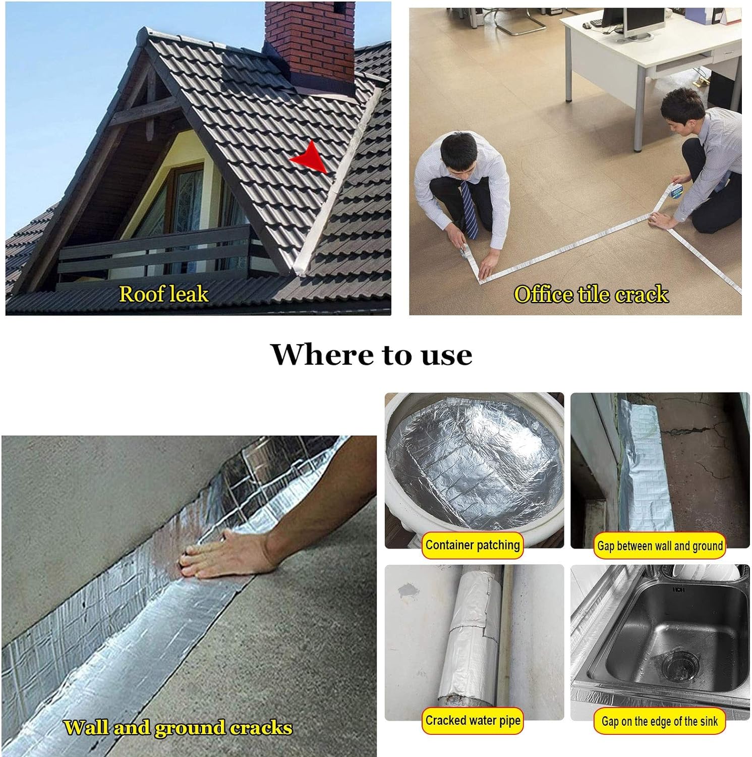 Vodootporna Aluminijska Traka 1+1 GRATIS – – 5 cm širina 1+1 GRATIS – slika 4